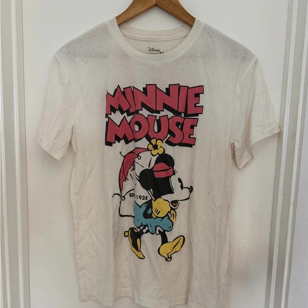 Disney Minnie Mouse Women’s T-Shirt - White and Red - Picture 1 of 1